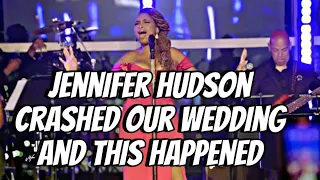 Jennifer Hudson crashed our wedding and this happened❗️😱 #wedding #jenniferhudson
