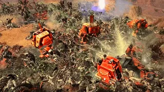 MASSIVE BATTLE: Dreadnoughts vs Tyranids! - Warhammer 40K: Dawn of War 2: Retribution (Astartes Mod)