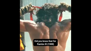 Did you know that for RAMBO III... - #shorts #short