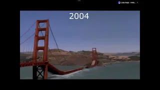 Golden gate bridge evolution Destruction#shorts#evolution￼#goldengate￼bridge ￼