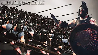 500 Мирмидонцев VS 50 000 Воинов Сильнейших Государств Античности - Saga Cinematic Battle