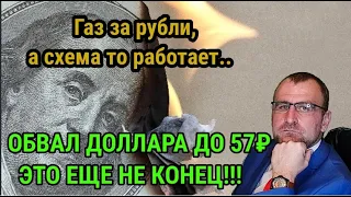 Обвал доллара до 57 рублей Падение американского рынка. Газ за рубли, а схема работает? ИТОГИ НЕДЕЛИ