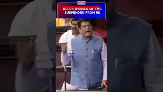 Why Speaker Dhankar Suspended Derek O'Brien from RS ?, Parliament No-Confidence Motion #shorts
