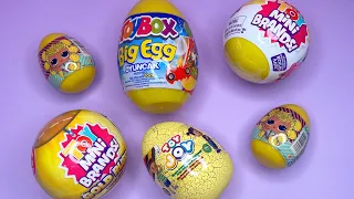 ASMR* Toy Mini Brands, ToyBox, Toy Joy and L.O.L Surprise Eggs Relaxing Unboxing #asmrunboxing