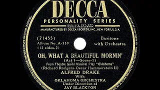 1943 HITS ARCHIVE: Oh, What A Beautiful Mornin’ - Alfred Drake (“Oklahoma!” cast album)