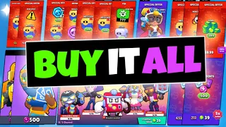 Buying Everything in the Brawl Stars Shop!! ($100 spent)