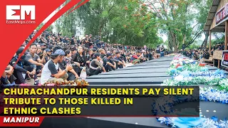 Manipur conflict: Silent march with 100 coffins to commemorate the dead in Churachandpur