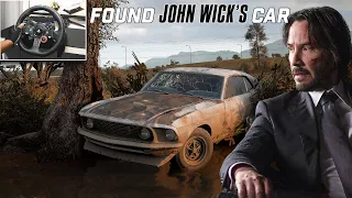 Rebuilding John Wick 's Mustang | Forza Horizon 5 | Logitech g29 gameplay #fh5 #steeringwheel