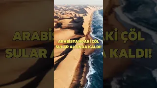 ARABİSTANDAKİ ÇÖL SULAR ALTINDA KALDI!