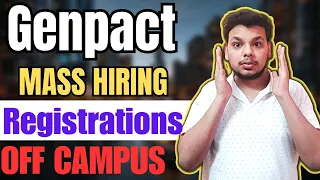 Genpact Biggest Direct Hiring | OFF Campus Job Drive For 2024 , 2023 , 2022 Batch Hiring | Fresher