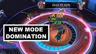 New Arcade Mode Domination 4 Vs 4 Full Gameplay (First MVP) - Mobile Legends Bang Bang