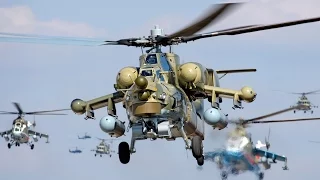 AWESOME Rus Mi-24 Mi-28 & Mi-8 Military Helicopters training exercise