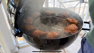 22” Weber Kettle Master-Touch Assembly, Burn Off, and First Cook.