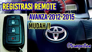 Cara daftarin dan registrasi alarm remote baru pada mobil toyota avanza