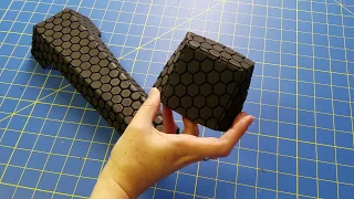 Crafting with Cosplay Fabrics - EP. 49 - Textured foam shin guard and knee pad