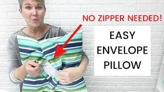 Envelope Pillow Cover Tutorial - Fast and Easy Sewing Project!