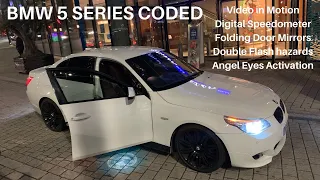 Coding The BMW 5 Series E60 Carly Coding Device Unlocking Hidden Features - Video in Motion & more..