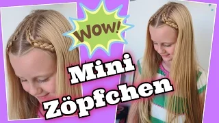 Mini Braids/Zöpfe 😍 flechten an der Kopfhaut 😍 3 Styles 😍 coole Mädchen Zöpfe&Frisuren