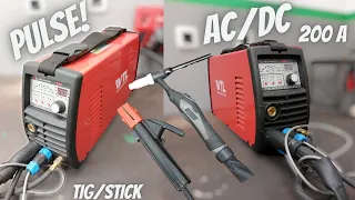 WTL TIG 200E AC/DC PULSE welder || Unboxing and test