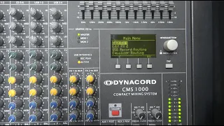 Cách Điều Chỉnh Echo Và Reverb Mixer Dynacord CMS 1000