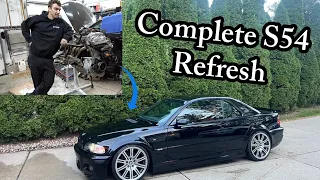 Completely Refreshing/ Bulletproofing my E46 M3's New S54 | Is the Cheap S54 Any Good?