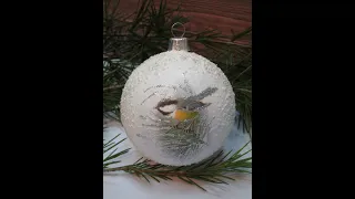 Handmade Snow Baubles Balls Christmas Ornaments Decorations DIY Ideas