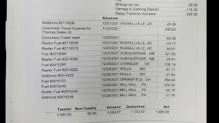 hurricane express"pay check" review 🤯 #hurricaneexpress #389 #lease #trucking #389peterbilt #1k #255