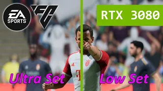 EA FC 24 | Low vs. Ultra Graphics Comparison PC | Tactical Cam | 4K