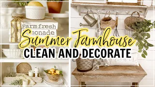 *NEW!* SUMMER CLEAN AND DECORATE WITH ME  2021 | SUMMER FARMHOUSE DECORATING IDEAS!