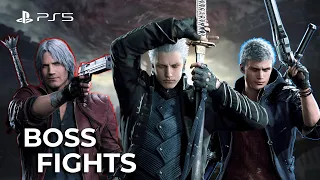 All Boss Fights & Ending + Secret Ending - Devil May Cry 5 [DMC5]