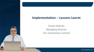 SM&CR Virtual Event: Session 1 - Introduction and Implementation - Lessons learnt