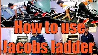 How to use Jacobs ladder | exercise machine.