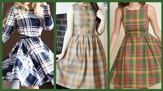 Casual styles of Cotton Check Print Shirts Dress Designs Ideas (2019-2020)