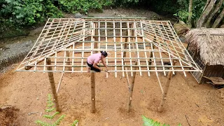 How to Make a Bamboo House, DIY Living with Nature - Lý Thị Viện