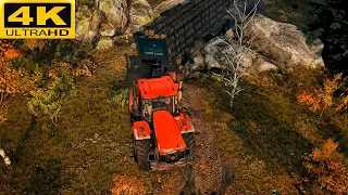 Second Delivery In SnowRunner Long Logs | Realistic Ultra 4K Gameplay