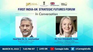 India - UK Strategic Futures Forum 2022 | In Conversation with S. Jaishankar and Elizabeth Truss