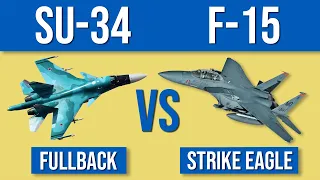 SU-34 Fullback vs F-15E Strike Eagle