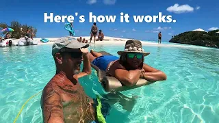 The Lazy River at Moriah Harbour National Park, Exumas.