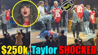 UNBELIEVABLE! Taylor Swift's surprise reaction to Travis & Mahomes donating $250k to charity