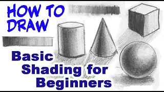 How to SHADE in Pencil for BEGINNERS. BASIC HOW TO DRAW Lesson Tutorial