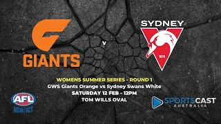 Women’s Summer Series – Round 1: GWS GIANTS Orange vs Swans Swans White