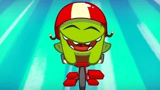 Om Nom Stories - Cycle Race | Cut The Rope | Funny Cartoons For Kids | Kids Videos