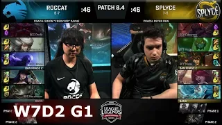 ROCCAT vs Splyce | Week 7 Day 2 of S8 EU LCS Spring 2018 | ROC vs SPY W7D2 G1