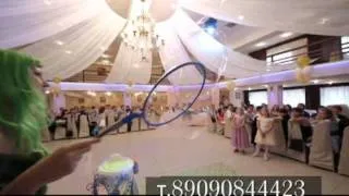 Шоу мыльных пузырей Елены Бахаревой на свадьбе 2011.mpg