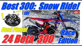 Best 300 2-stroke?  2024 Beta 300 Race Edition Snow Ride!