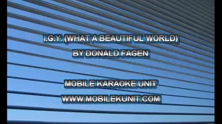 Donald Fagen - I.G.Y. (What a Beautiful World) [Karaoke]