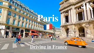 Paris France🇫🇷-Driving in Paris-Central Paris Part1-Classical architecture street-Famous landmarks