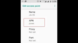 Jio 4G LTE APN Settings for Android