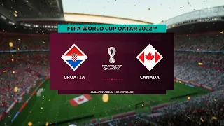 Croatia vs Canada | Group F | FIFA World Cup Qatar 2022™ | FIFA 23 On PC