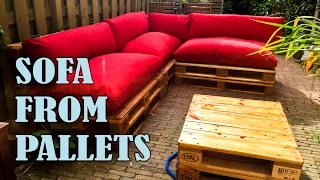 HOW TO MAKE A PALLET SOFA/COUCH STEP BY STEP WITH MANUAL